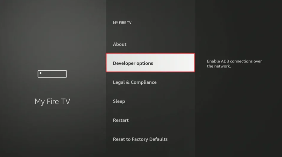 Developer Options on FireStick