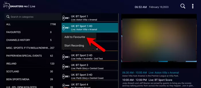 how-to-add-live-tv-channels-to-favorite-in-iptv-smarters-pro